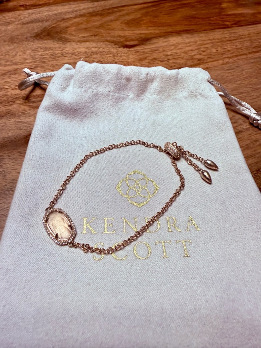 Kendra Scott Rose Gold Chain Bracelet with Oval Charm